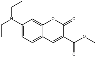 2-氧代-7-(二乙基氨基)-2H-色烯-3-甲酸甲酯 结构式