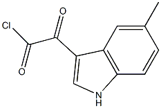 1H-Indole-3-acetyl chloride, 5-methyl-a-oxo-
 结构式