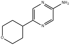 5-(tetrahydro-2H-pyran-4-yl)pyrazin-2-amine 结构式