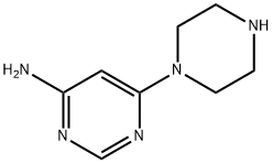 6-(piperazin-1-yl)pyrimidin-4-amine 结构式