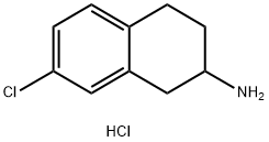 7-氯-1,2,3,4-四氢萘-2-胺盐酸盐 结构式