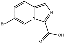 6-溴咪唑并[1,5-A]吡啶-3-甲酸 结构式