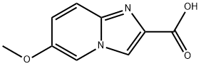 6-甲氧基咪唑并[1,2-A]吡啶-2-甲酸 结构式