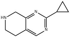 2-环丙基-5,6,7,8-四氢吡啶并[3,4-D]嘧啶 结构式
