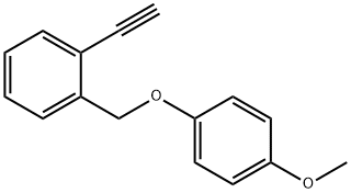 1-Ethynyl-2-((4-methoxyphenoxy)methyl)benzene 结构式