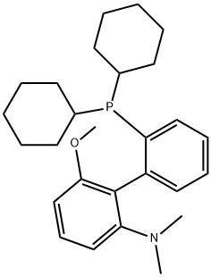 2-二环己基膦-2'-N,N-二甲胺基-6'-甲氧基联苯 结构式