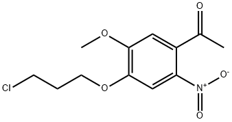 1-(4-(3-Chloropropoxy)-5-methoxy-2-nitrophenyl)ethanone 结构式