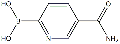 5-Aminocarbonylpyridine-2-boronic acid 结构式