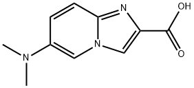6-(dimethylamino)imidazo[1,2-a]pyridine-2-carboxylic acid 结构式
