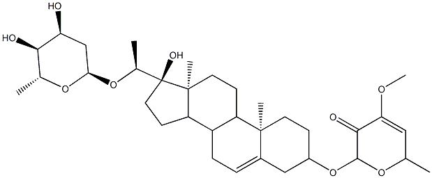 北五加皮苷M 结构式