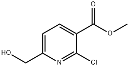 2-氯-6-(羟甲基)-3-吡啶羧酸甲酯 结构式