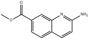 2-氨基喹啉-7-甲酸甲酯 结构式