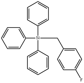 (4-FLUOROBENZYL)TRIPHENYLSILANE 结构式