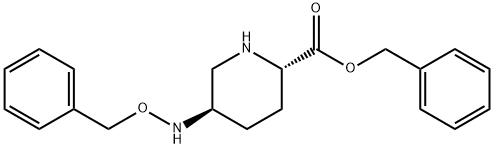 (2S,5R)-5-(苄氧基氨基)哌啶-2-甲酸苄酯 结构式