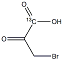 3-溴丙酮酸-1-13C 结构式
