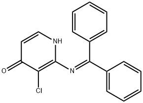 3-氯-2-((二苯基亚甲基)氨基)吡啶-4(1H)-酮 结构式