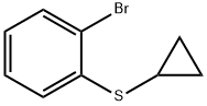 1-bromo-2-(cyclopropylsulfanyl)benzene 结构式