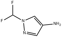 1-二氟甲基-4-氨基吡唑 结构式