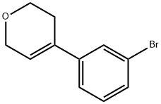 4-(3-溴-苯基)-四氢-吡喃 结构式