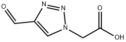 2-(4-甲酰基-1H-1,2,3-三唑-1-基)乙酸 结构式