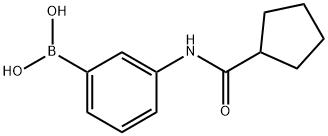 B-[3-[(Cyclopentylcarbonyl)amino]phenyl]boronic acid 结构式