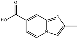 2-甲基咪唑并[1,2-A]吡啶-7-甲酸 结构式