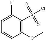 2-氟-6-甲氧基苯-1-磺酰氯 结构式