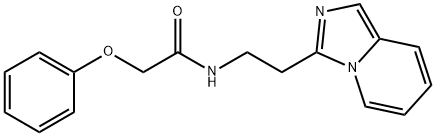 N-(2-imidazo[1,5-a]pyridin-3-ylethyl)-2-phenoxyacetamide 结构式