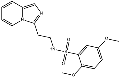 N-[2-(imidazo[1,5-a]pyridin-3-yl)ethyl]-2,5-dimethoxybenzenesulfonamide 结构式