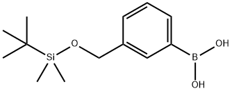 3-((tert-butyldimethylsilyloxy)methyl)phenylboronic acid 结构式