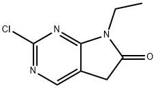 2-chloro-7-ethyl-5,7-dihydro-6H-Pyrrolo[2,3-d]pyrimidin-6-one 结构式