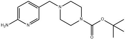 tert-butyl 4-((6-aminopyridin-3-yl)methyl)piperazine-1-carboxylate 结构式