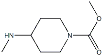 Methyl 4-(methylamino)piperidine-1-carboxylate 结构式