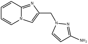 1-(咪唑并[1,2-A]吡啶-2-基甲基)-1H-吡唑-3-胺 结构式