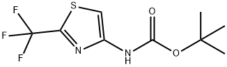 2-三氟甲基-4-噻唑羧酸叔丁基酯 结构式
