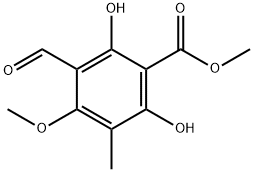 methyl 3-formyl-2,6-dihydroxy-4-methoxy-5-methylbenzoate 结构式
