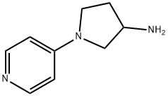 1-(吡啶-4-基)吡咯烷-3-胺 结构式