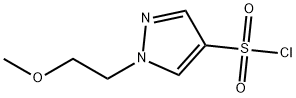 1-(2-甲氧基乙基)-1H-吡唑-4-磺酰氯 结构式