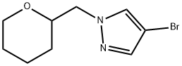 4-溴-1-((四氢-2H-吡喃-2-基)甲基)-1H-吡唑 结构式