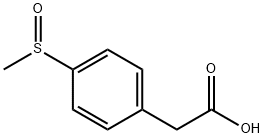 4-（甲基亚磺酰基）-苯乙酸 结构式