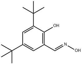 2,4-二叔丁基-6-[(1E)-(羟基亚氨基)甲基]苯酚 结构式