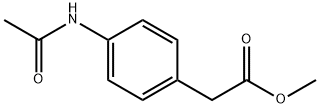 2-(4-乙酰氨基苯基)乙酸甲酯 结构式