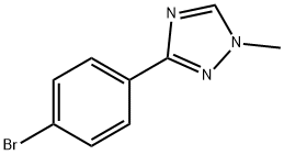 3-(4-溴苯基)-1-甲基-1H-1,2,4-三唑 结构式