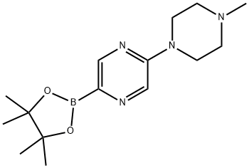 2-(4-methyl-1-piperazinyl)-5-(4,4,5,5-tetramethyl-1,3,2-dioxaborolan-2-yl)Pyrazine 结构式