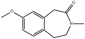 2H-3-Benzazepin-2-one, 1,3,4,5-tetrahydro-8-methoxy-3-methyl- 结构式