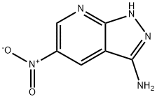5-硝基-1H-吡唑并[3,4-B]吡啶-3-胺 结构式