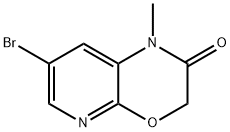 1-甲基-7-溴-1H-吡啶并[2,3-B][1,4]噁嗪-2(3H)-酮 结构式