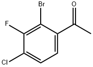 1-(2-溴-4-氯-3-氟苯基)乙-1-酮 结构式
