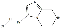 3-溴咪唑[1,2-A]5,6,7,8-四氢吡嗪盐酸盐 结构式