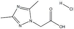 2-(3,5-二甲基-1H-1,2,4-三唑-1-基)乙酸盐酸盐 结构式